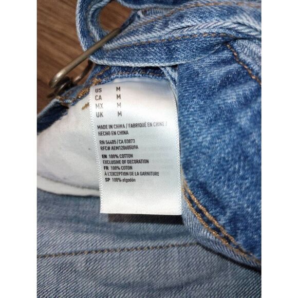 American eagle outfitters denim distressed overalls, shorts - Picture 5 of 6